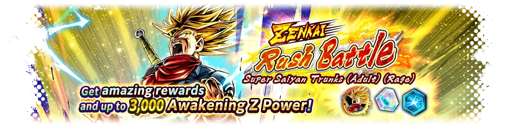 ZENKAI Rush Battle - Super Saiyan Trunks (Adult) (Rage) -